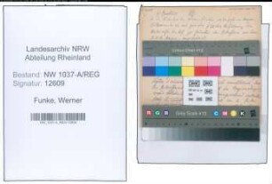 Entnazifizierung Werner Funke , geb. 22.09.1901 ()