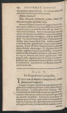 Cap. V. De Propositione Composita.