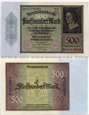 Deutsches Reich, 500 Mark