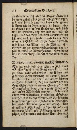 636-653, Evangel. am 11. Sonnt. nach Trinitatis