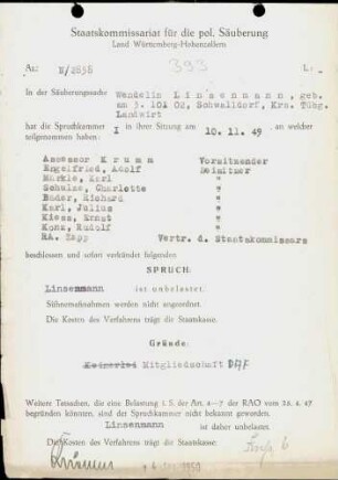 Linsenmann, Wendelin