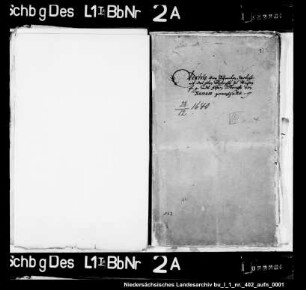 Korrespondenz mit Graf Johann Ludwig zu Nassau-Hadamar betr. die mindenschen Lehen