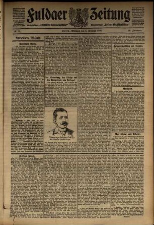 Zweite Ausgabe vom Mittwoch, den 05. Februar 1908.