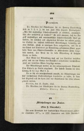 Preußen : [Schulnachrichten]