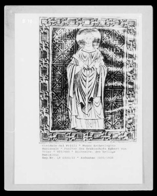 Psalter des Erzbischofs Egbert von Trier — Der heilige Maximinus