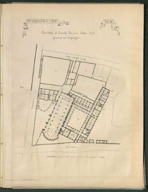 Die Abtei St. Arnulf bis zum Jahre 1794. Grundriss der Erdgeschosse