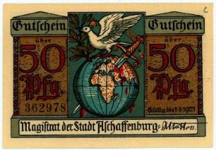 Geldschein / Notgeld, 50 Pfennig, 1920