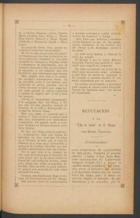 Refutación a la "Vida de Jesús" de E. Renan - [Continuación]