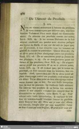 De l'Amour du Prochain