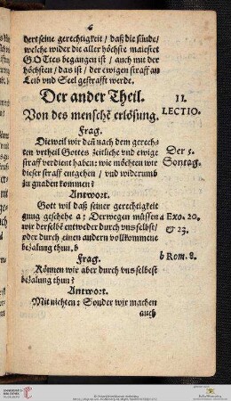 Der ander Theil: Von des mensche[n] erlösung