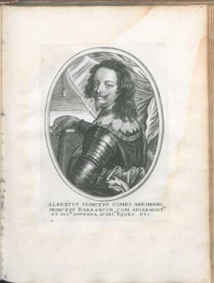 Albertvs Princeps Comes Aremberg: Princeps Barbancon Com. Aigremontan Et RVP. In Ardenna, Avreiuell: Eqves Etc: