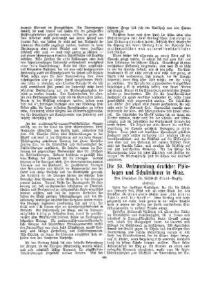 Die 50. Versammlung deutscher Philologen und Schulmänner in Graz : (Schluß)