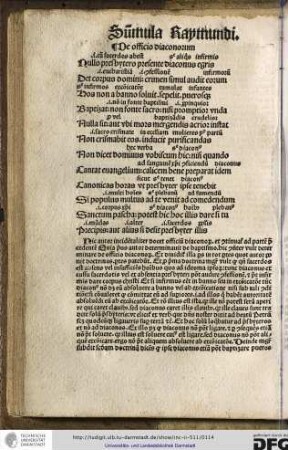 De officio diaconorum.