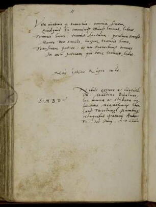 Eberhard Twestrengh Hamburg., Padua VII. Junij 1574