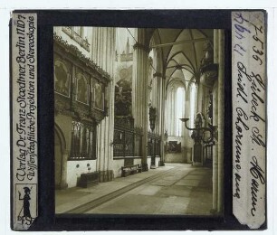 Lübeck, Marienkirche : Innenansicht, südl. Seitenschiff u. Chorumgang