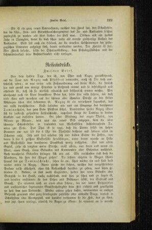 Reiseeindrücke : zweiter Brief