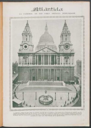 La Catedral de San Pablo amenaza derrumbarse