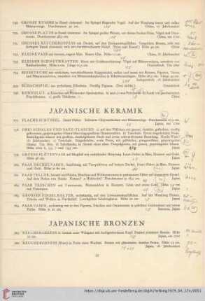 Japanische Keramik (Nr. 757-764)