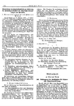 Beflaggung der Hochschulen für Lehrer- und Lehrerinnenbildung : [Wissenschaft] ; [Für das Reich] ; [Amtliche Erlasse] ; [Amtlicher Teil]