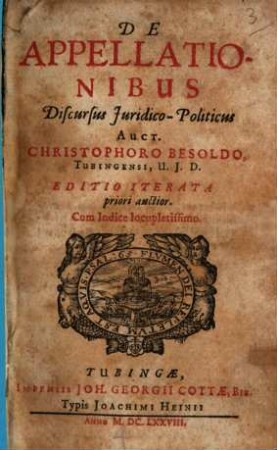 De appellationibus discursus iuridico-politicus