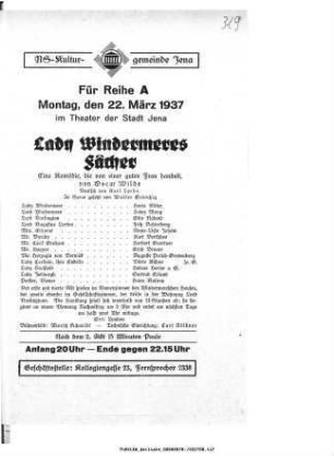 Lady Windermeres Fächer