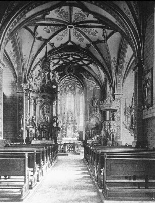 Dettelbach, Wallfahrtskirche (?), Innenansicht; Agostino, Lazaro