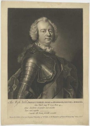 Bildnis des Prince Charles Duke of Richmond