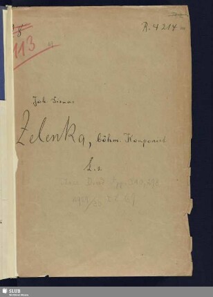 Nr. 298. Zelenka, Jan Dismas