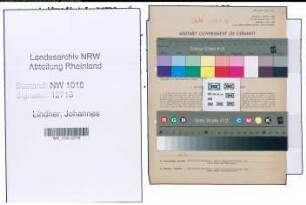 Entnazifizierung Johannes Lindner , geb. 29.07.1914 (Steuerinspektor)