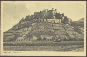 Postkarte, Motiv vom Schloss Ortenberg, an Constantin Fehrenbach, Gratulation zur Zabern-Rede