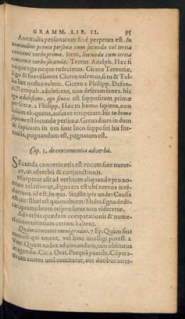 Cap. 3, de convenientia adverbii.