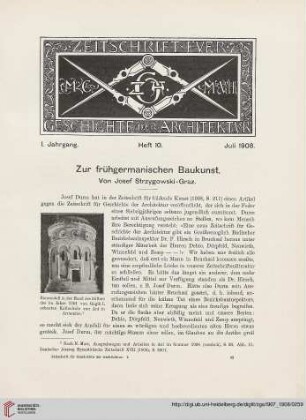 Heft 10 [Juli 1908]