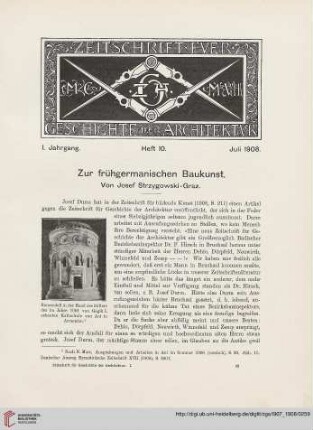 Heft 10 [Juli 1908]