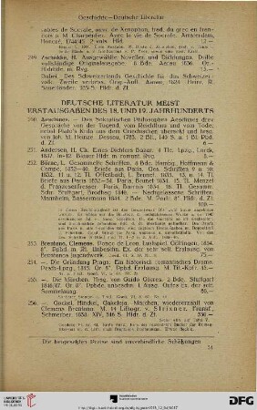 Deutsche Literatur meist Erstausgaben des 18. Und 19. Jahrhunderts (Nr. 250-413)