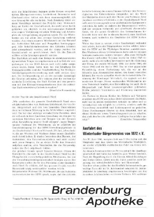 Ausfahrt des Winterhuder Bürgervereins von 1872 r.V.
