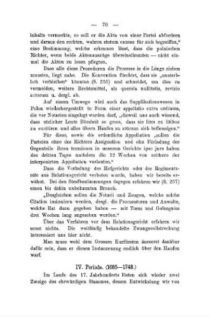 IV. Periode. (1685-1748)