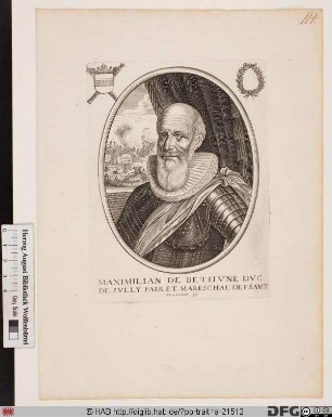 Bildnis Maximilien de Béthune Sully, baron de Rosny, 1606 duc de