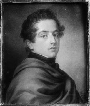 Porträt Alban Graf von Schönburg (1804-1864) als Student, Pastell, Heidelberg, dat. 1822