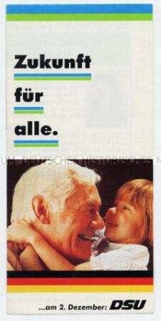 Propagandaschrift der DSU zur Bundestagswahl 1990
