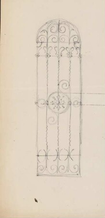 Schmiedeeisernes Gitter: Ansicht
