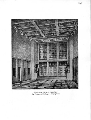 Fritz Schumacher, Hamburg. Das Technikum, Hamburg - Eingangshalle