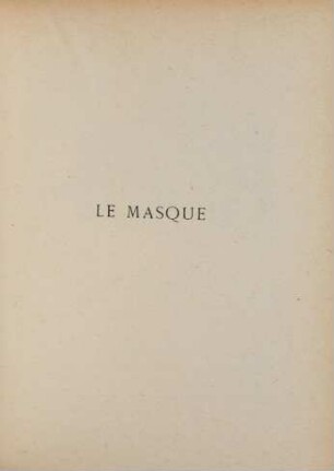 Le masque