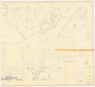 Institut für evangelische Kirchenmusik, Domchor und Internat, Schleswiger Ufer, Berlin-Tiergarten: Lageplan Berlin-Tiergarten, Markierung der Bau- und Grundstücksgrenzen ca. 1:1000