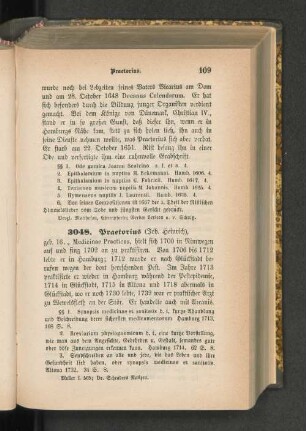 3048. Praetorius (Joh. Heinrich)