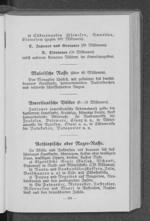 Aethiopische oder Neger-Rasse.