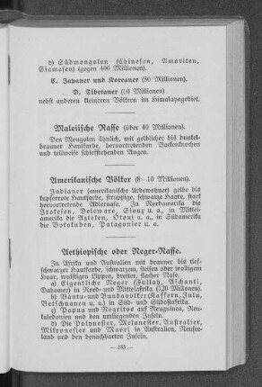 Aethiopische oder Neger-Rasse.