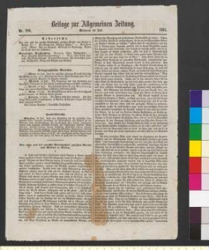 Rezension zu Bettinas Goethe-Buch: "Beilage zur Allgemeinen Zeitung" vom 19. bis 21. Juli 1865