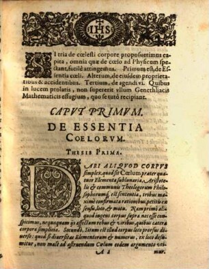 Diss. phys. de corpore coelesti