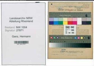 Entnazifizierung Hermann Ganz , geb. 14.01.1898 (Arbeiter)