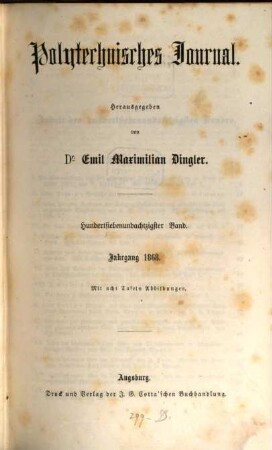 Polytechnisches Journal. 187. 1868